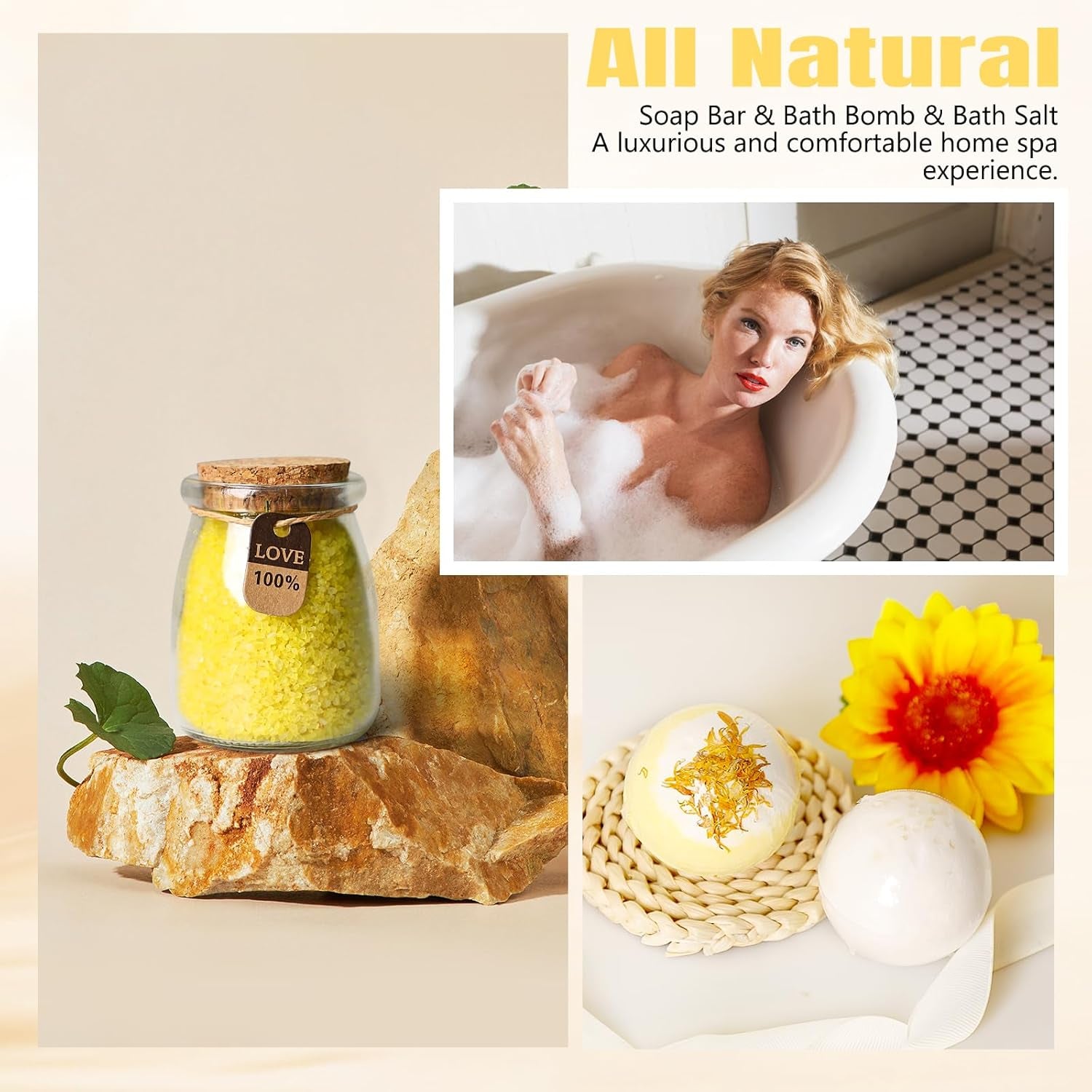 Birthday Gifts for Women, Unique Relaxing Spa Kit Gift Baskets for Women Self Care Gift Get Well Soon Christmas Gifts for Best Friends Sister Mom Her